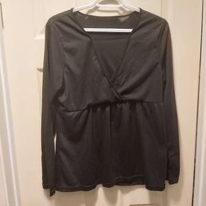 BUNDLE AND SAVE ladies black nursing shirt large